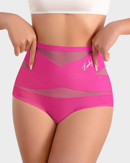 High-Waist Tummy Control Seamless Shaping Lucky Panties(4pcs)