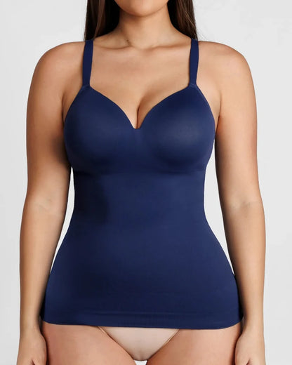 Women's Shaping Bodysuit Tank with Built-In Bra – Slim & Breathable