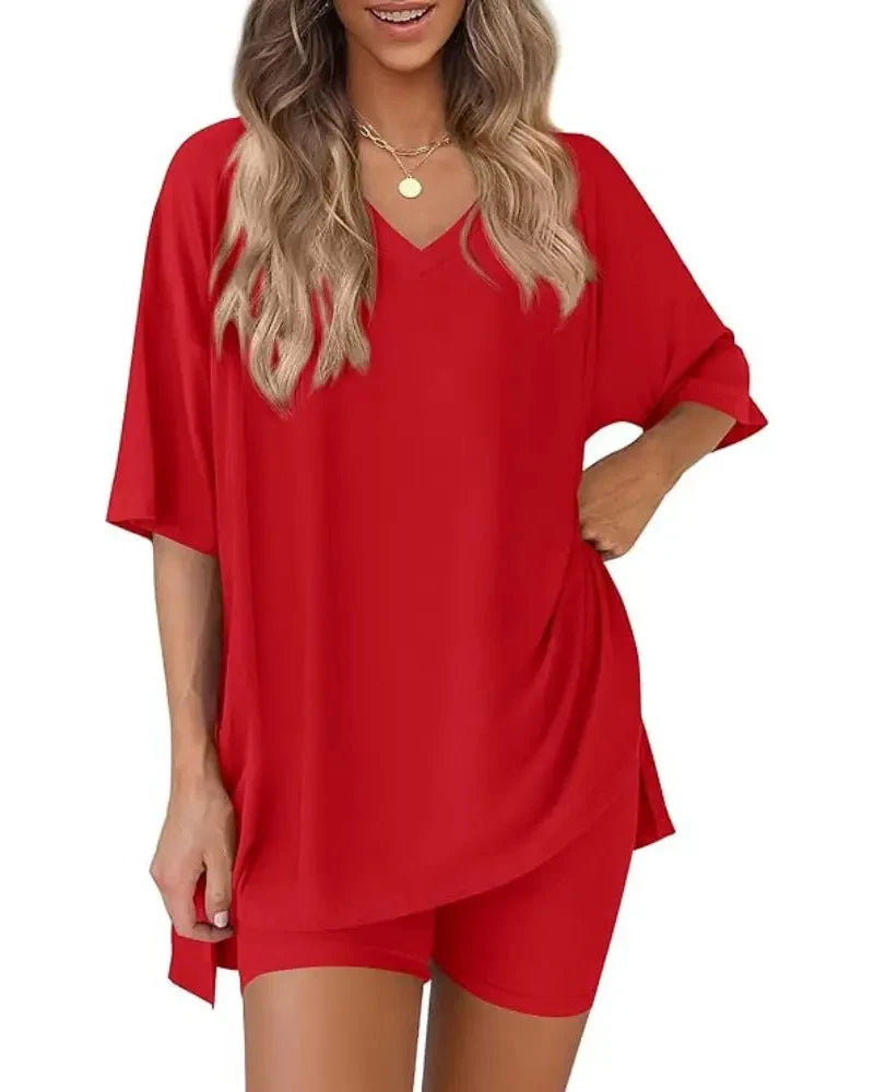 Casual Vibe Comfy Oversized 2-Piece Lounge Set