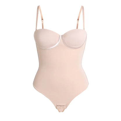 Seamless Lace-Up Bodysuit for Effortless Curves
