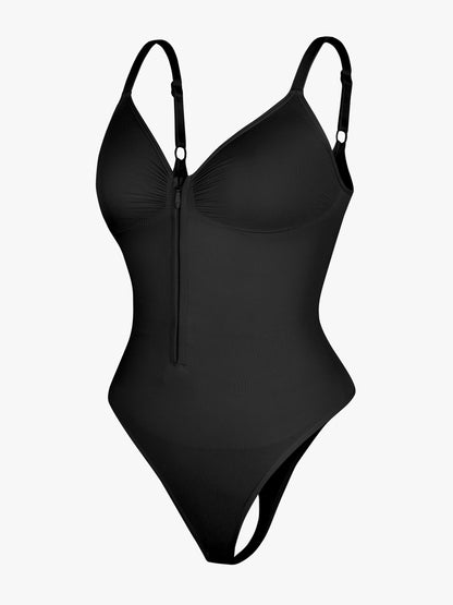 Shape-curve Tummy Control Seamless Zipper Shaping Bodysuit