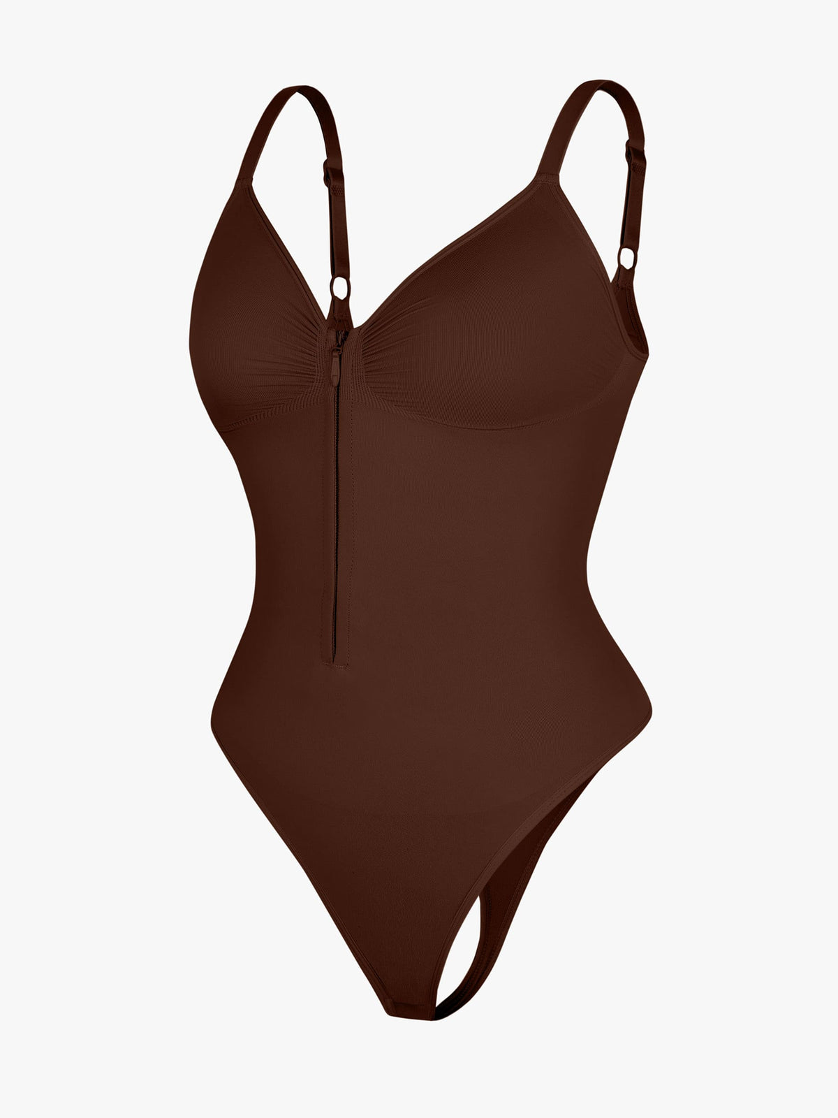 Shape-curve Tummy Control Seamless Zipper Shaping Bodysuit