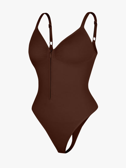 Shape-curve Tummy Control Seamless Zipper Shaping Bodysuit