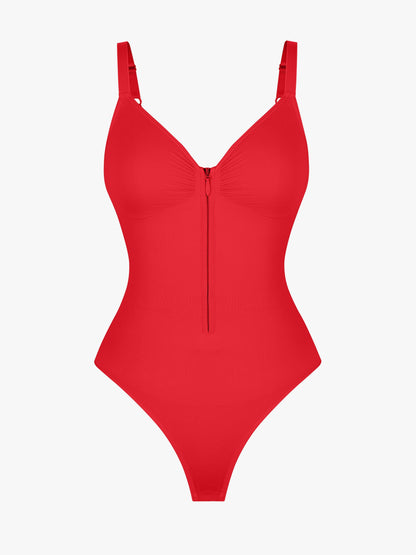 Shape-curve Tummy Control Seamless Zipper Shaping Bodysuit