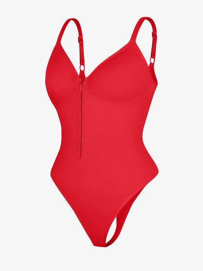 Shape-curve Tummy Control Seamless Zipper Shaping Bodysuit