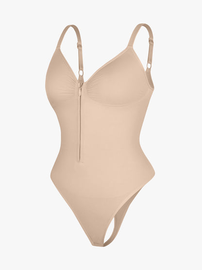 Shape-curve Tummy Control Seamless Zipper Shaping Bodysuit