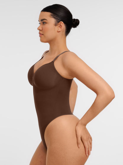 Shape-curve Tummy Control Seamless Zipper Shaping Bodysuit