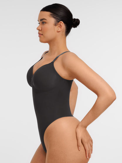 Shape-curve Tummy Control Seamless Zipper Shaping Bodysuit