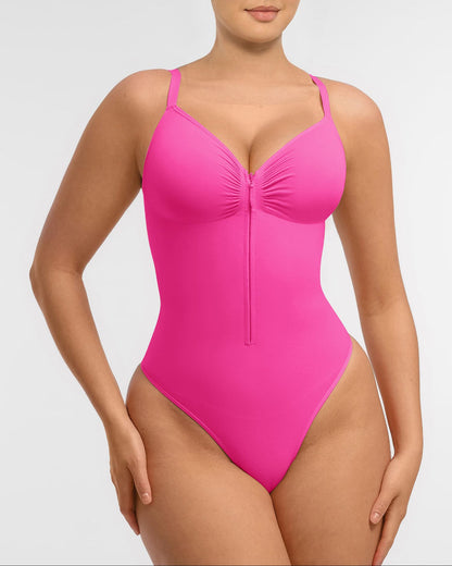 Shape-curve Tummy Control Seamless Zipper Shaping Bodysuit
