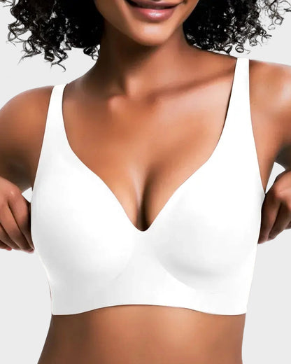 Deep V Seamless Wireless Push-Up Bra
