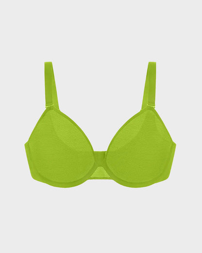 Air Light Plus Size Mesh Underwire Minimizer Bra