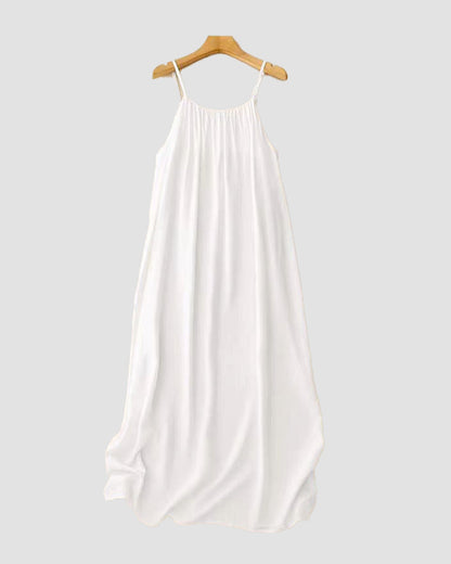 Women’s Chic Solid Color Backless Cami Dress