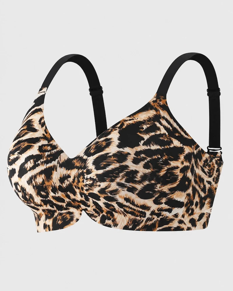 4-Pack Deep V Wireless Push Up Jelly Bra