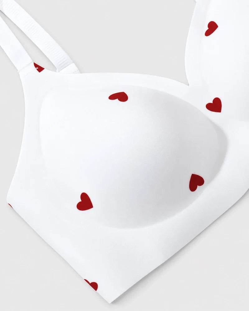 4-Pack Deep V Wireless Push Up Jelly Bra