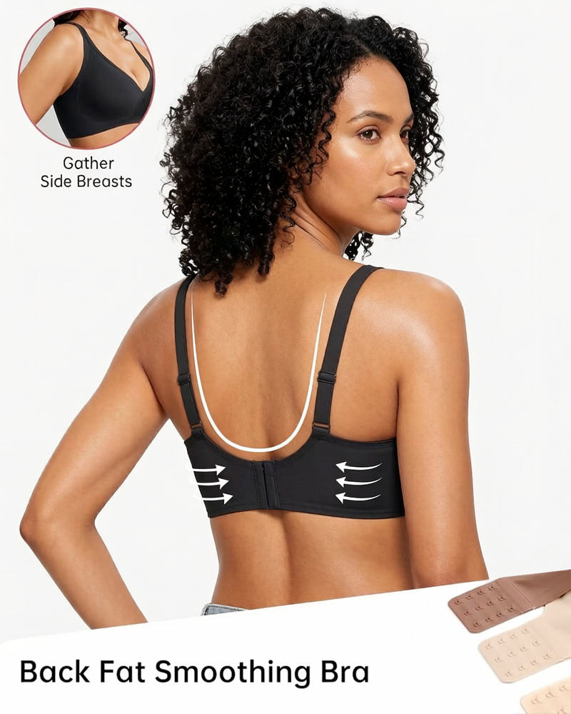 Deep V Seamless Wireless Push-Up Bra