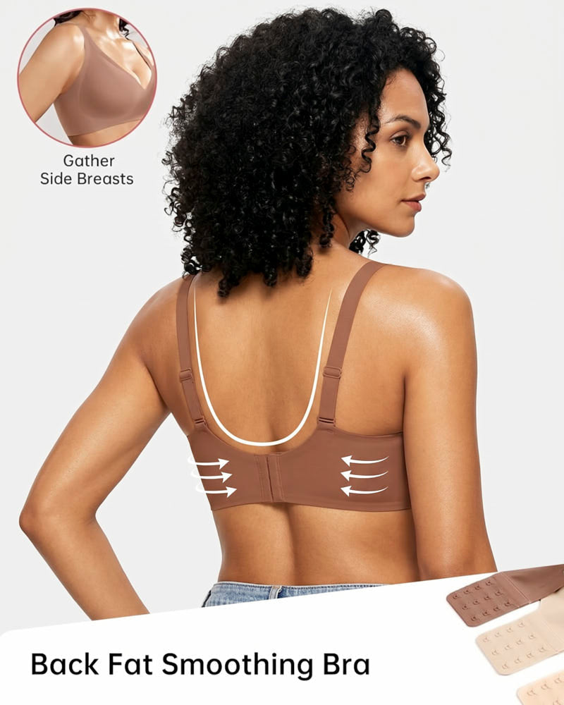 Deep V Seamless Wireless Push-Up Bra