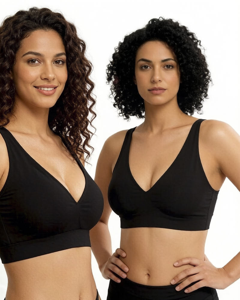 Deep V Seamless Wireless Push-Up Bra