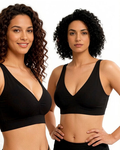 Deep V Seamless Wireless Push-Up Bra
