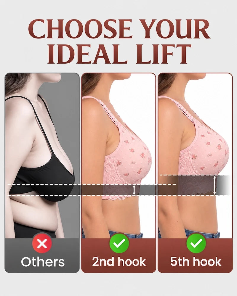 Custom-Lift & Soft Cotton Back Support Bra