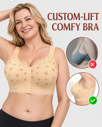 Custom-Lift & Soft Cotton Back Support Bra
