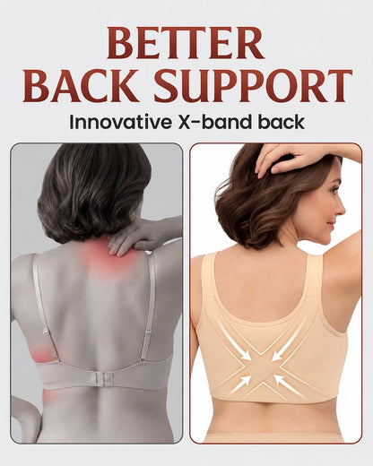 Custom-Lift & Soft Cotton Back Support Bra