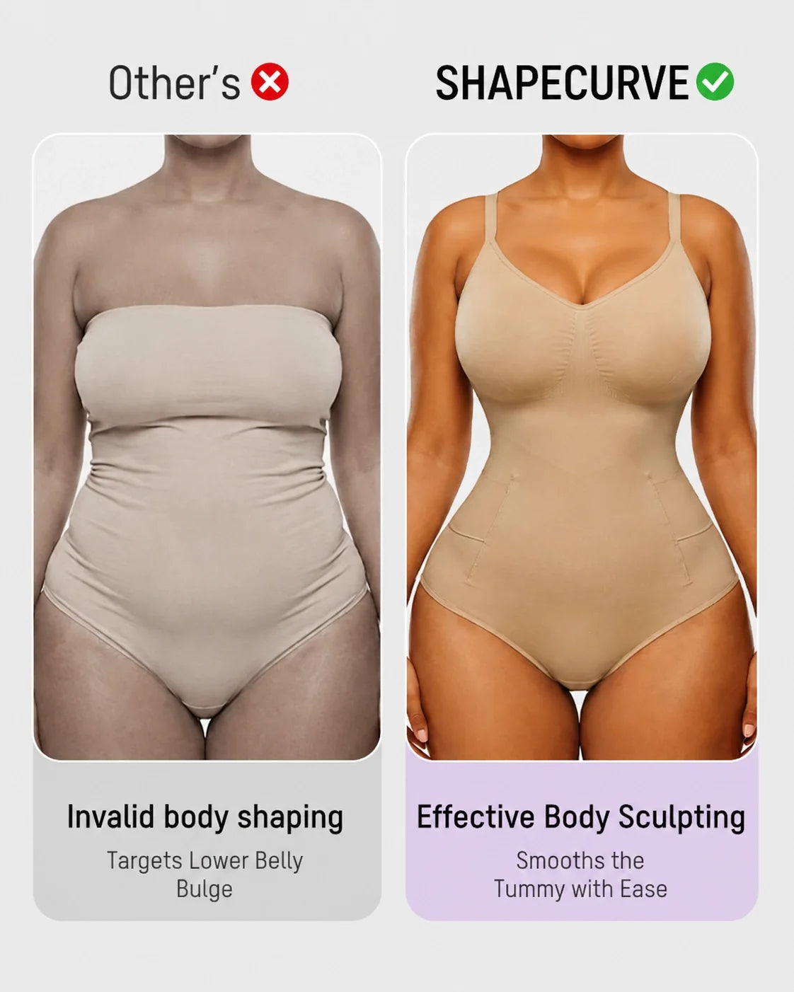 Easyslide™ Deep V Camisole Bodysuit Shapewear