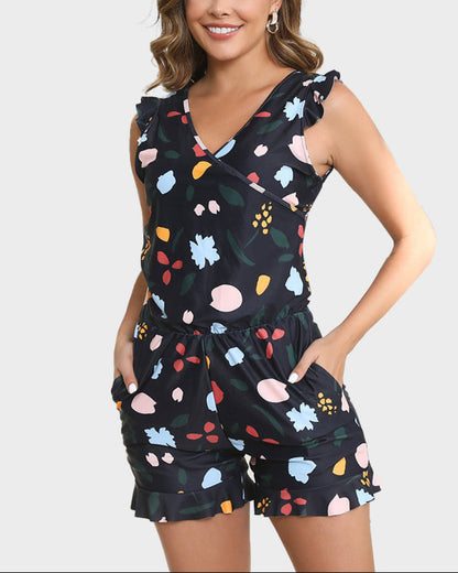 Built-in Bra Swim Romper