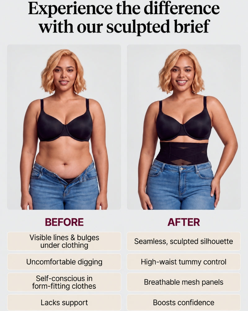 High-Waisted Tummy Control Shaping Briefs
