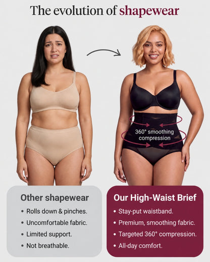 High-Waisted Tummy Control Shaping Briefs
