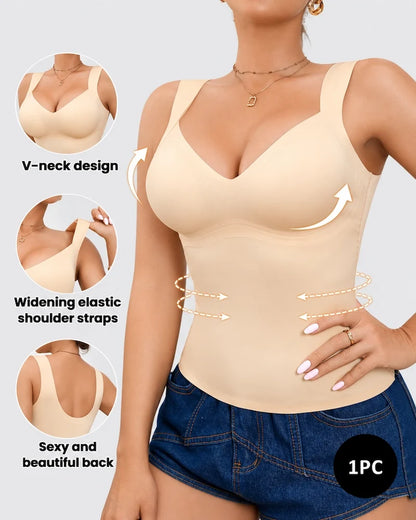 Molded Cup Seamless Tummy Control Tank Top
